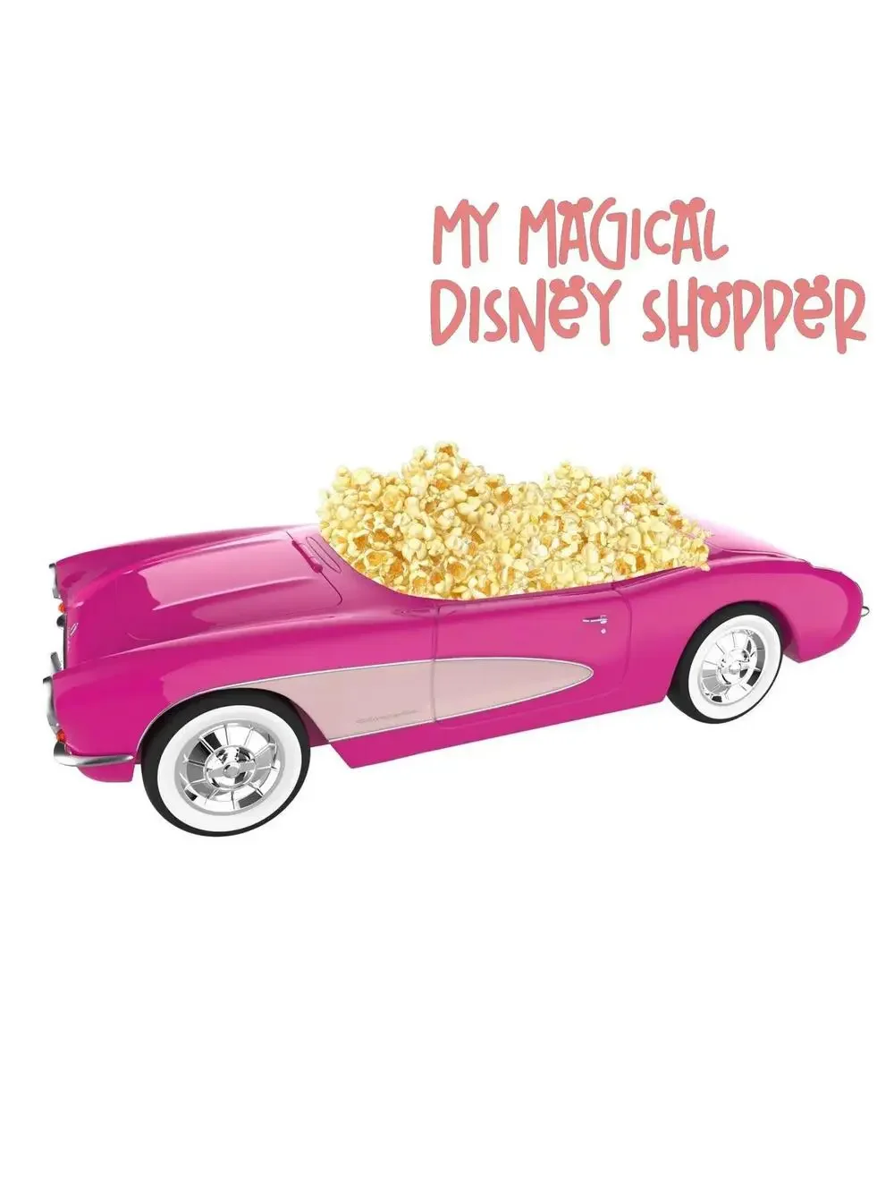 2023 AMC Barbie: The Movie Pink Convertible Popcorn Container